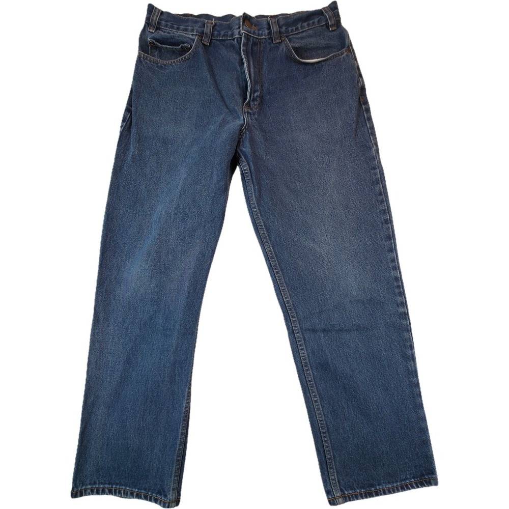 Kirkland Signature Jeans Mens 34x30 Blue Straight Leg Denim Excellent